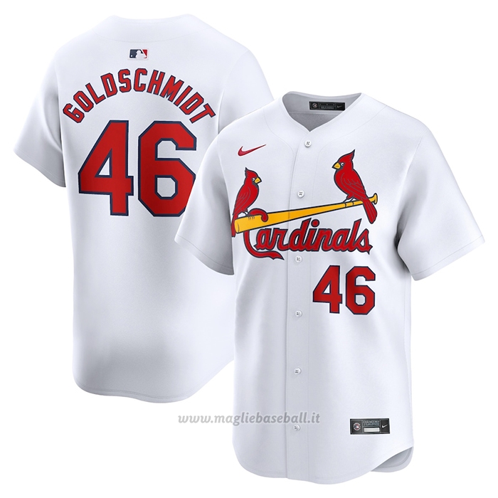 Maglia Baseball Uomo St. Louis Cardinals Paul Goldschmidt Home Limited Bianco